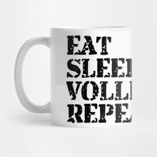 EAT SLEEP VOLLEYBALL REPEAT funny vintage retro Mug